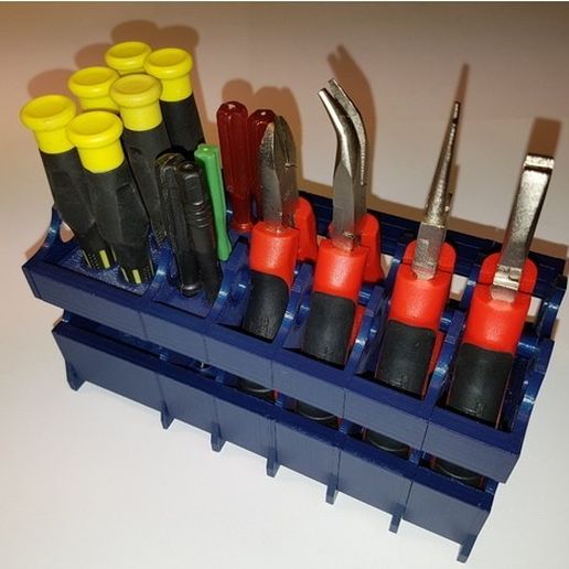 Tools modular desktop stand (Tweezer;Plier;Screwdriver) V 2.0 3D model