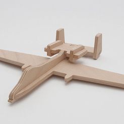 00e0e1d7112cadbebfb2f1990b6c5a08_display_large.jpg Free OBJ file A-10 Thunderbolt simplified cnc/laser・3D printing design to download