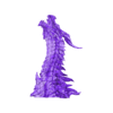 derg.obj Alduin Elder Scrolls WIREFRAME VORONOI WIREMESH MESH