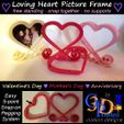 Heart-Picture-Frame-IMG.jpg Loving Heart Picture Frame Snap On No Supports