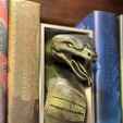 IMG_5381.jpeg Snake Emerging- Slytherin Inspired Book Nook