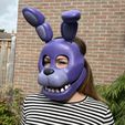 Bonnie-mask-fnaf-stl-five-nigts-at-freddy's.jpg Bonnie Mask (FNAF / Five Nights At Freddy’s)