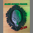 ALIEN-GOTHIC-FRAME3.png ALIEN FRAME - Gothic Sci-Fi Wandkunst