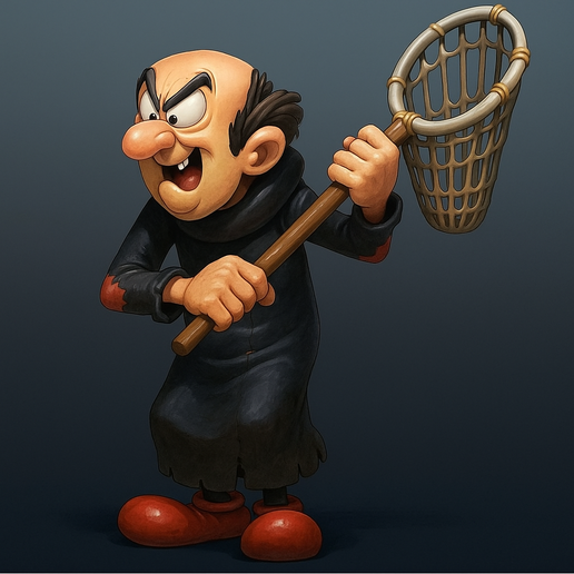 🦹 Gargamel - Classic Villain 3D Sculpture・ STL File for 3D