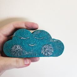 snowcloudsample1.jpg Файл STL Форма для бомбочек для ванны Снежное облако - КОММЕРЧЕСКАЯ ЛИЦЕНЗИЯ・Модель для загрузки и печати в формате 3D