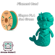 AmazeMakerZ_Merman_Flexi05.png Merman + Keychain 3MF | Multicolor 3D Printing