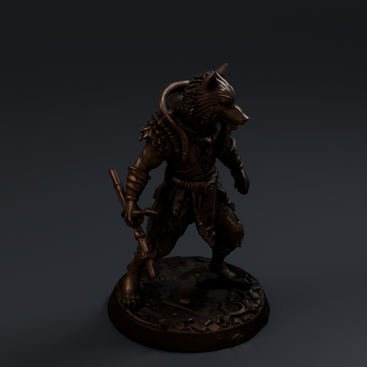 Werewolf Fantasy 1 3D printable STL miniature