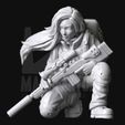 ss01a-face-02.jpg Strife Series 01a - Cute Post-Apocalyptic Stalker Girl with Sniper Rifle