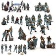 Vignette_Fr_Army_01.jpg WW1 French Army 59 STL - Files Pre-supported