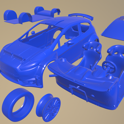 a002.png Archivo STL Ford Fiesta R5 coche imprimible en partes separadas・Modelo para descargar e imprimir en 3D, printinghub