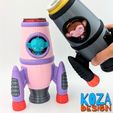ROCKET-KOOZIE-07.jpg Cute Monkey Astronaut Rocket Koozie: Stylish 355ml Sleek Can Holder with Unique Rocket Shape for Keeping Drinks Cold