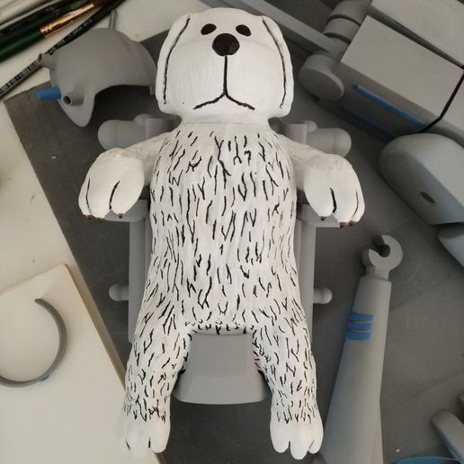 Dog2.jpg Fichier STL Robot "Snuffles" à boule de neige - Articulation de "Rick et Morty".・Plan pour impression 3D à télécharger, Concept-D