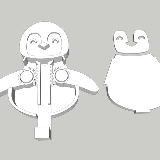 candle1.jpg Pingüino con manos móviles llave colgador ( No necesita hardware)