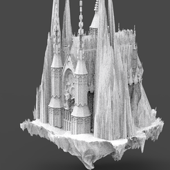 untitled.1977.png Archivo OBJ Drake flotanteGothic Cathedral Grand・Objeto imprimible en 3D para descargar, aramar