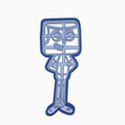 sedae.png STL file JEFF RANDELL CLARENCE COOKIE CUTTER - CARTOON・3D printable model to download