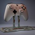 Front-View_Of_Stand.jpg Suporte para controlador de jogos Xbox - Controlador único mínimo - Sem suportes - Impressão fácil