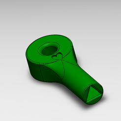 clef.PNG Download STL file Yellow trash triangle key • Design to 3D print, younique2097