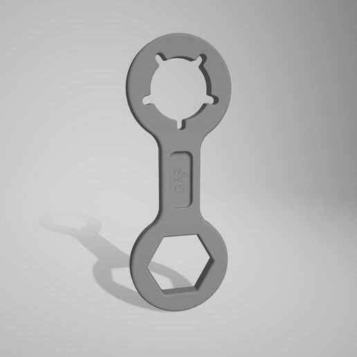 Universal Gas Cylinder Wrench 27 mm & Wing Type 🔧 | 3D Printable Dual Gas Bottle Key
