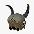 model-5.png Horned animal skull