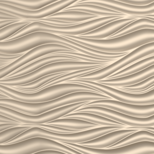 🌊 Luxury Abstract Wave Wall Texture - 3D Seamless Pattern・ STL File for ...
