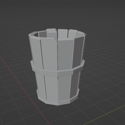 Bucket.png Fichier STL Seau en bois・Plan imprimable en 3D à télécharger, ItsHonestWork