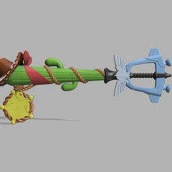 Kingdom hearts 3 favorite deputy .png Archivo STL Kingdom hearts 3 Tamaño Completo Adjunto Toy Story Keyblade・Plan de impresión en 3D para descargar