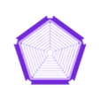 PannelCapx1.stl Slatted Dodecahedron Lamp Shade
