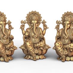 02.21-copy.jpg Descargar archivo OBJ Ganesh Ji Lotus Modelo 3D 08 • Plan para imprimir en 3D, 3dreamrun