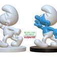Smurf-pose-1-4.jpg The Smurfs 3D Model - Smurf fan art printable model