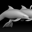 a4.jpg Porta-chaves golfinho - Modelo de impressão 3D de golfinho