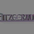 Fitzgerald_sign.png Fitzgerald Name Sign / Nameplate