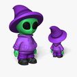 w0.jpg Lindo Alien Miniatura - Sombrero de Bruja - Chibi