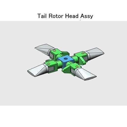 03-Rotor-Head-Assy01.jpg Download STL file Tail Rotor for Single Main Rotor Helicopter • 3D printable design, konchan77