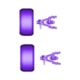 Bentley Continental 2 wheels with mount separated2.stl Bentley Continental wheels