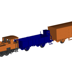 1.png 3D file train - locomotive - wagon - metro - monorail - Peoplemover・3D printing design to download
