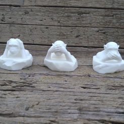 3d-printable-3-wise-monkey.jpg Three Wise Monkeys Set