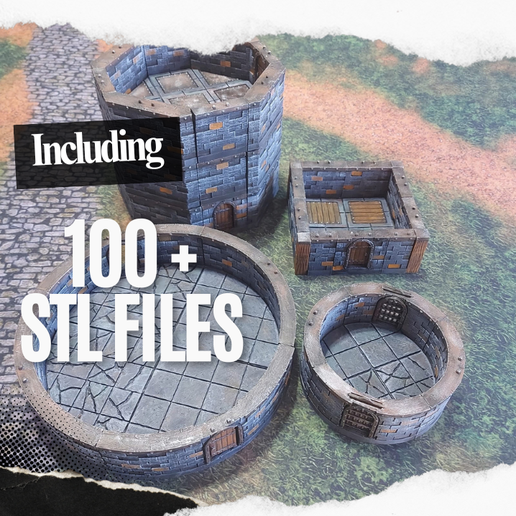 Modular Dungeon Set - Forged stone