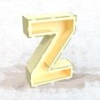 Z_render-3d_LR.jpg 3D ALPHABET LETTERS & NUMBERS DESIGNS FOR LASER CUTTING +44CM