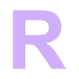 R.stl Alphabet in uppercase, Uppercase alphabet, Großbuchstaben, Alfabeto en mayúsculas