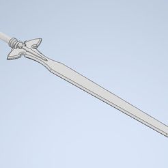 Sword Art Online Kirito Ordinal Scale Main Sword 3D model 3D printable