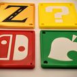PXL_20220925_211934767.PORTRAIT.jpg Coaster Set - Nintendo Themed