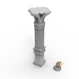 20.jpg 3D printable pillar and assorted bases for dwarf mine