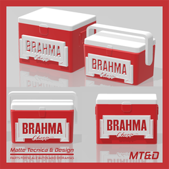 5.png Another 2 models Brahma Ice Box Vintage Cooler for Scale Autos and Dioramas