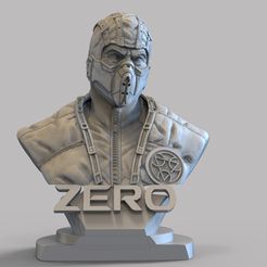 ZERO-MORTAL-KOMBAT-STL.jpg Archivo 3D BUSTO DE ZERO MORTAL KOMBAT・Modelo de impresora 3D para descargar, IMPRESION2021