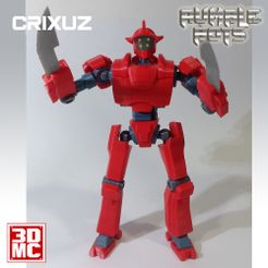 Crixuz-cult3d-poster@1.jpg Rumble Bots - Crixuz (CULTS CU-ND - COMMERCIAL USE - NO DERIVATIVE)