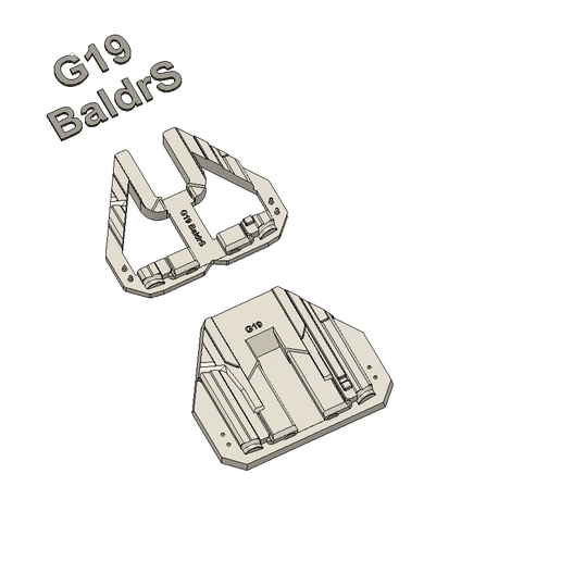 Glock 19 - Olight Baldr S Split Mold