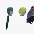 08.png 20 STYLIZED FEMALE HAIR MODELS PACK 6