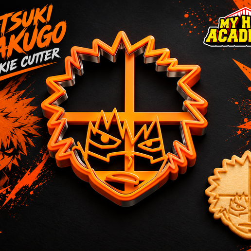 Bakugo Katsuki  Cookie Cutter for 3d Print