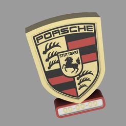 porsche-v9.jpg Download STL file led Lamp Porsche • 3D printer model, vascoMota
