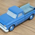 868d5e61-abf2-4877-841b-b621a42fbaee.jpg Free 3D file 1964 Chevrolet C10 Pickup (Pinewood Derby Shell)・Object to download and to 3D print
